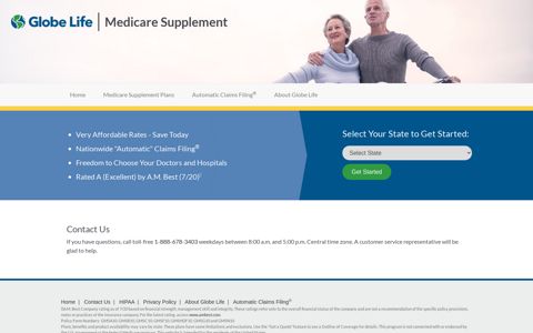 GlobeCare Medicare Supplement | Contact Us ... - Globe Life