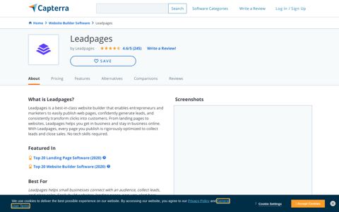 Leadpages Reviews and Pricing - 2020 - Capterra