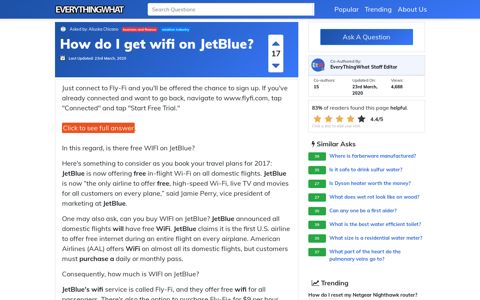 How do I get wifi on JetBlue? | EveryThingWhat.com