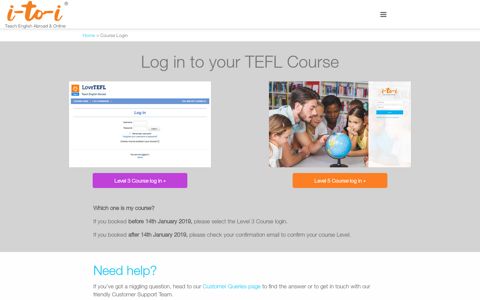 TEFL Courses Login | i-to-i