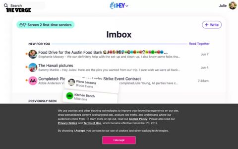 Hey is a wildly opinionated new email service from the makers ...