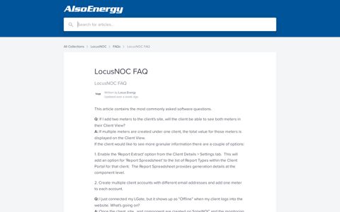 LocusNOC FAQ | Locus Energy Help Center