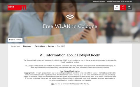 Hotspot.Koeln: Free WLAN in Cologne | Cologne Tourism