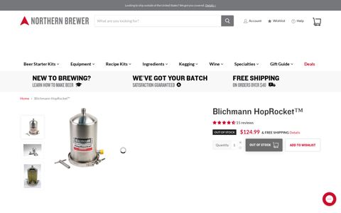 Blichmann HopRocket™ - Northern Brewer