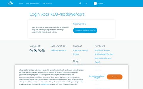 Login met je Habile account - KLM Careers
