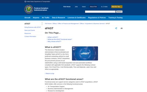 eFAST - Federal Aviation Administration