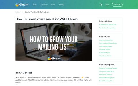 10 Ways To Grow Your Email List With Gleam