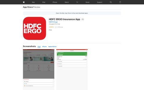 ‎HDFC ERGO Insurance App on the App Store