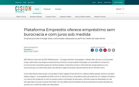 Plataforma Emprestto oferece empréstimo sem burocracia e ...