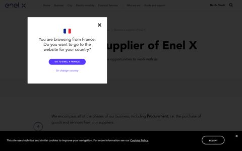 Become a supplier | Enel X