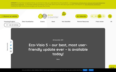 Eco-Visio 5 - is available today! - Eco-Counter - Eco-Compteur