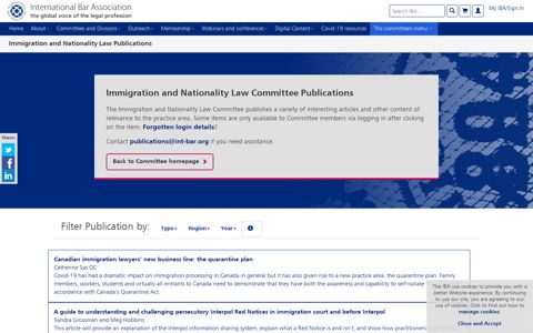 Immigration and Nationality Law Publications - IBA