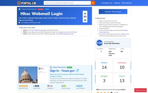 Hhsc Webmail Login - Portal-DB.live