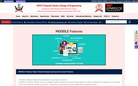 MOODLE Features - JSPM's Rajarshi Shahu College of ...