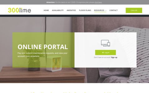 resident portal - 300 Lime