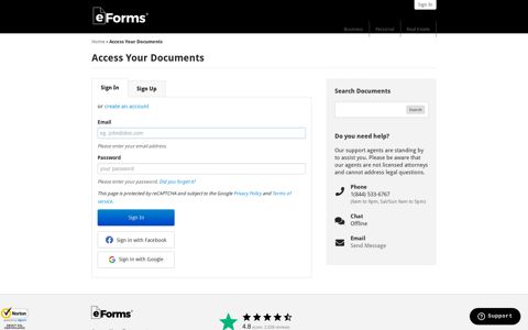 Access Your Documents | eForms – Free Fillable Forms
