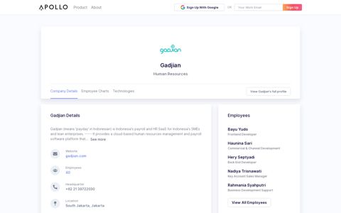 Gadjian - Overview, Competitors, and Employees | Apollo.io