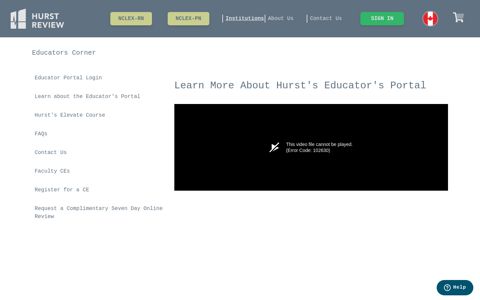 Learn about the Educator's Portal - Hurst Review NCLEX ...