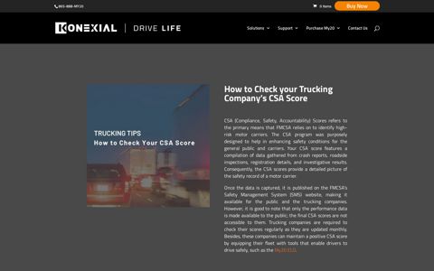 How to Check your Trucking Company's CSA Score | Konexial