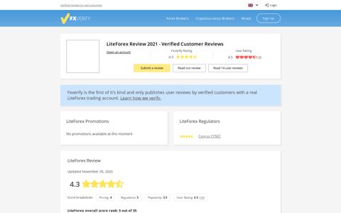 LiteForex Review 2020 - Verified Customer Reviews