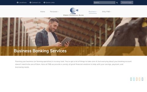 Business Banking Solutions | First National Bank