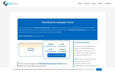 Worldcall Employee Portal - Find Official Portal - CEE Trust