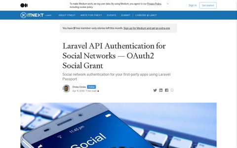 Laravel API Authentication for Social Networks — OAuth2 ...