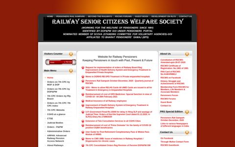 Website for Railway Pensioners - Keeping Pensioners in ...