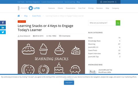 Learning Snacks or 4 Keys to Engage Today's Learner