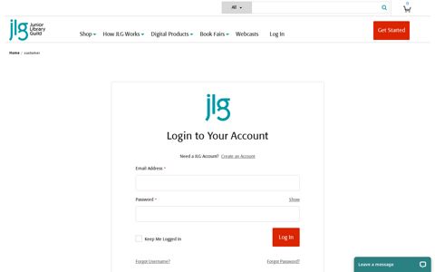 Login to Your Account - Junior Library Guild