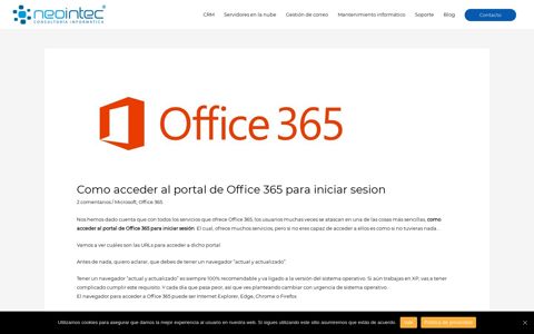 Como acceder al portal de Office 365 para iniciar sesion ...