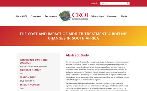 THE COST AND IMPACT OF MDR-TB TREATMENT ...