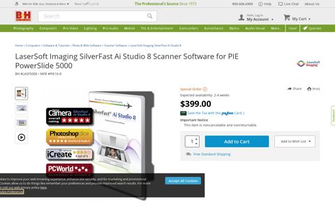 LaserSoft Imaging SilverFast Ai Studio 8 Scanner Software