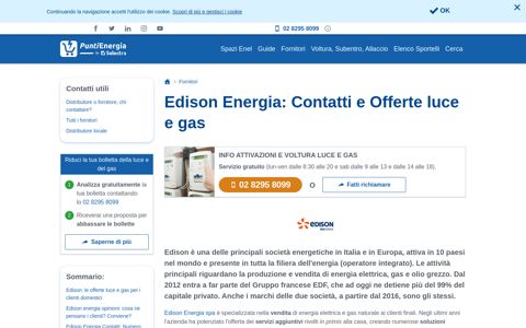 Edison Energia: Contatti e Offerte luce e gas - Puntienergia