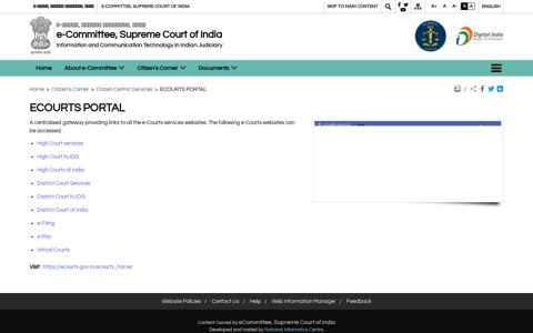 ECOURTS PORTAL | Official Website of e-Committee ...