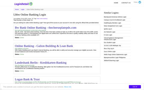 Lbbw Online Banking Login Bw Bank Online Banking ...