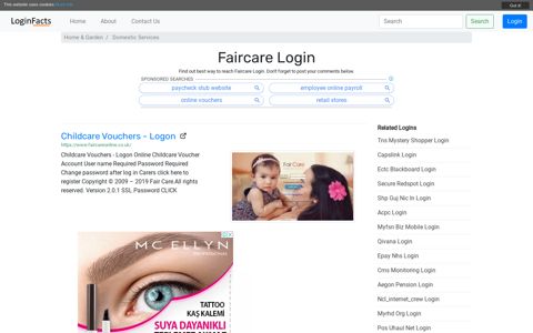 Faircare - Childcare Vouchers - Logon - LoginFacts