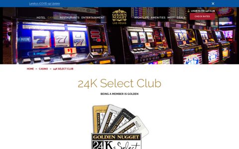 24K Select Club | Golden Nugget Las Vegas