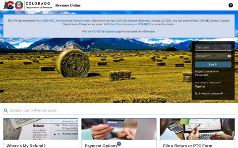 Revenue Online – State of Colorado - Colorado.gov