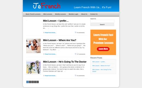 Learn French Online With Our MIni Video Lessons - JeFrench