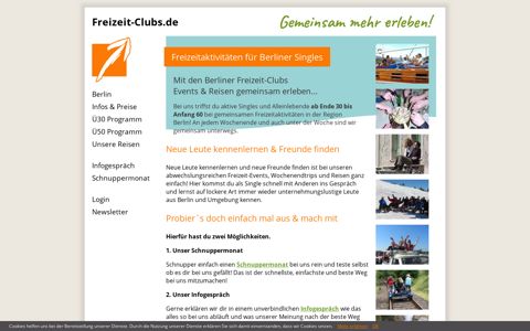 Single Freizeit Club für Berliner Singles ab 40