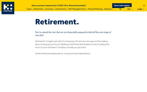 Superannuation Pension - Retirement Planning - Hostplus