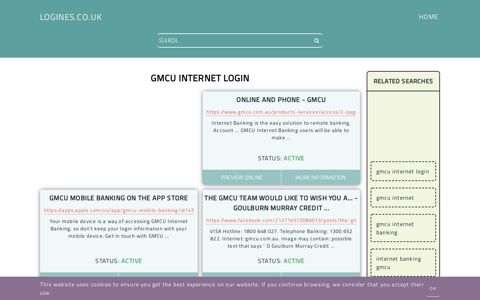 gmcu internet login - General Information about Login