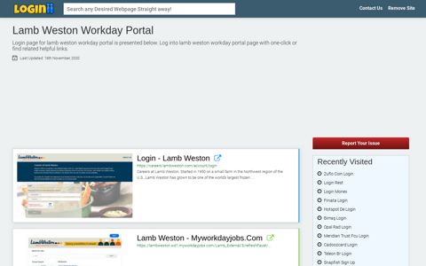 Lamb Weston Workday Portal - Loginii.com