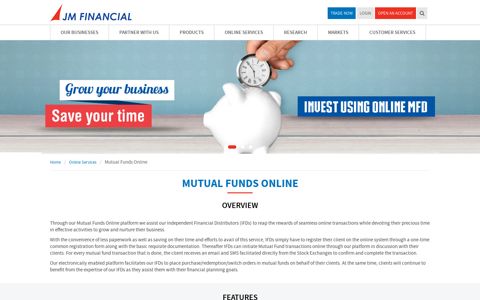 Invest in Mutual Funds Online India - JM Financial Services