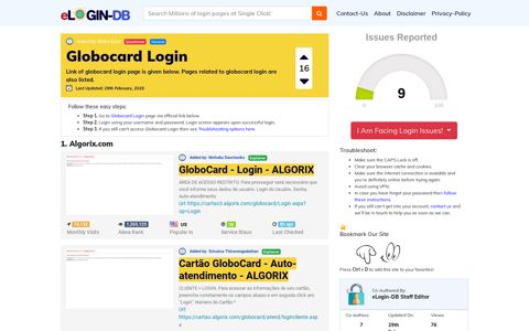 Globocard Login - A database full of login pages from all over ...