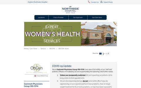 Gwinnett Physicians Group OB/GYN - | Gwinnett Medical Center