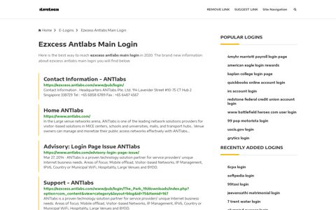 Ezxcess Antlabs Main Login ❤️ One Click Access