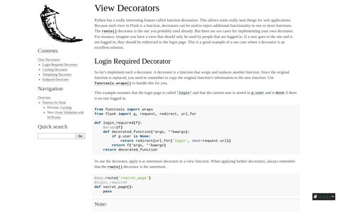 View Decorators — Flask Documentation (1.1.x)