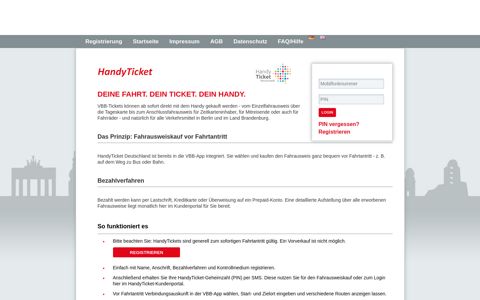 Kundenportal - OVG - HandyTicket Deutschland